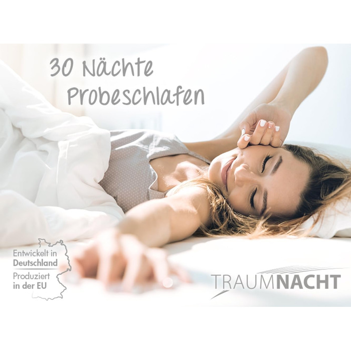 Подушка Dream Night Comfort з чохлом з чистої бавовни, сертифікована Oeko-Tex подушка з блискавкою, 80x80 см, розроблена в Німеччині 80 x 80 см 1