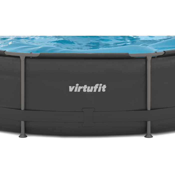 Круглий каркасний басейн VirtuFit - Каркасний басейн - 305 см - Легко зібрати - Включає фільтрувальний насос - Швидке встановлення