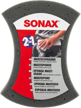 АВТОМОБІЛЬНА ГУБКА ДЛЯ ЧИЩЕННЯ MULTI CAR PONGE WASH 2 В 1, 6 шт., SONAX MULTISPONGE