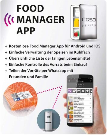 Набір професійних пакетів з фольги CASO 5 / 40 шт. 16х23 см, 40 шт. 20х30 см, 20 шт. 30х40 см 150мкм, для вакуумних пакувальників / фольгованих ущільнювачів, не містить бісфенолу А, дуже міцний, стійкий до розривів, стійкий до кипіння, прозорий набір з 5 