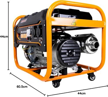Бензиновий генератор Strahlemann потужністю 3300 Вт, аварійний генератор 230 В з 4-тактним двигуном потужністю 7 к.с.