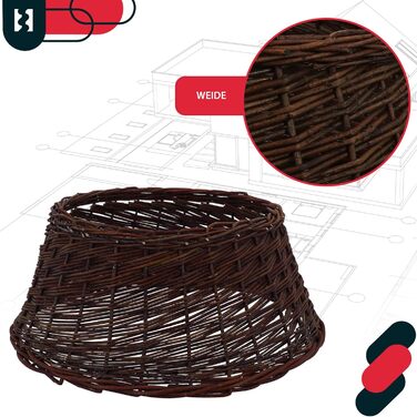 Спідниця для ялинки з верби Ø 45 см KOTARBAU