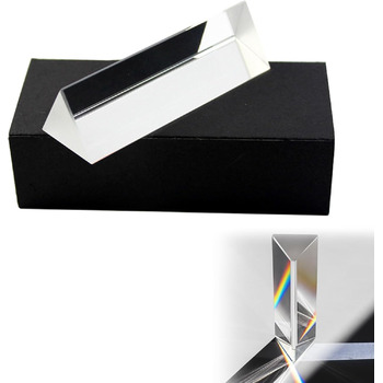Оптичне скло з трикутною призмою, рефракторні трикутні призми, оптичне скло з трикутними призмами, спектрометр із фотографічною призмою K9, трикутна призма, кристалічна призма з трикутною призмою з подарунковою коробкою
