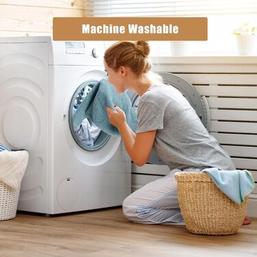 Набір рушників SEMAXE з 18 шт. включає 6 банних рушників, 6 рушників для рук, 6 фланелей, 100 бавовна, банні рушники з петельками