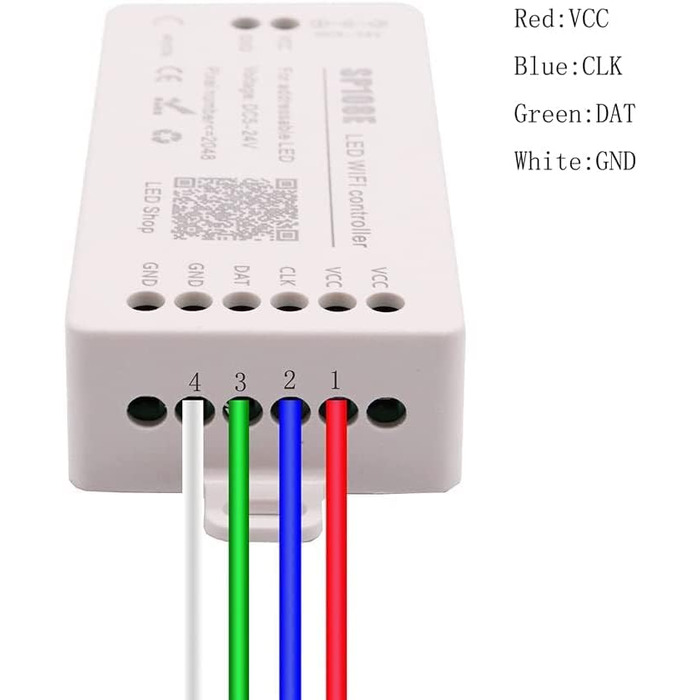 Світлодіодний WiFi контролер, бездротовий пульт дистанційного керування для iOS Android SP108E для SK6812 SK6812 RGBW WS2812 WS2813 WS2815 Цифрова адресна RGB світлодіодна піксельна стрічка постійного струму 5 В 24 В, 2812B WS2811