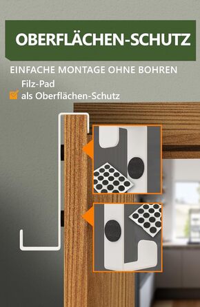 Дверні гачки 4smile - набір з 10 шт. , білі - дверні гачки з нержавіючої сталі для підвішування, універсального використання, двер