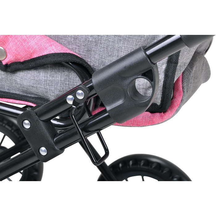 Коляска для ляльок Ruby-Jeans Сіра коляска для ляльок, 51 x 37 x 64 см, 63122 63122