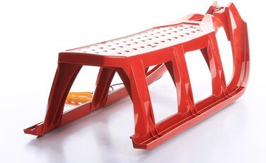 Дитячі санки пластикові санчата металеві полози Tatra 3 кольори (сині)