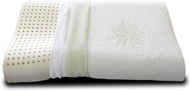 Подушка 100 піна з ефектом пам&39яті, виготовлена з алое вера та бавовни, чохол, який можна прати, модель Double Wave 1 Подушка Double Wave з алое 70 см x 40 см x 9 см, 1