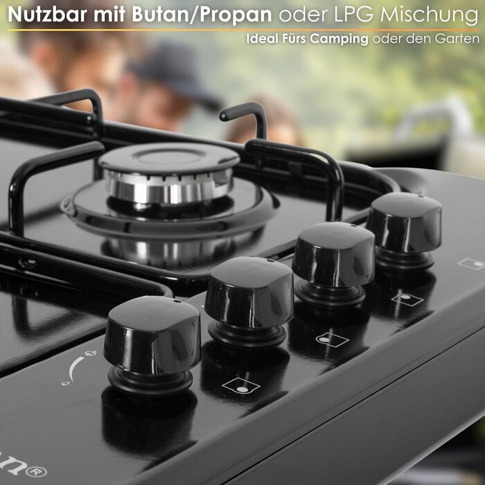 Газова плита 4 конфорки Кемпінгова піч Газова варильна поверхня Газ пропан Варильна поверхня Газова плита Кабуретка Газова варильна поверхня Кемпінгова піч