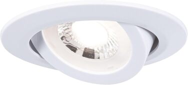 Набір вбудованих LED-світильників Paulmann 99995 (10 шт.), поворотні, 3-ступеневе димування, 82мм, 70, 10x4,8Вт, 10x450лм, 230В, 3000К, білий