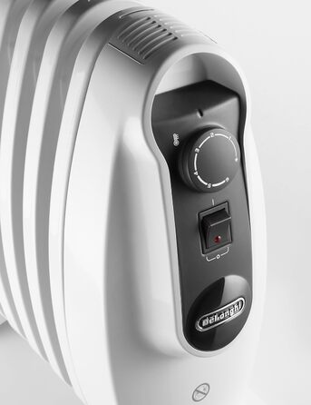 Компактний електричний обігрівач із безступінчастим регулюванням температури, функцією захисту від замерзання та потужністю нагріву 500 Вт, 39Longhi Nano Radiator TRNS0505M