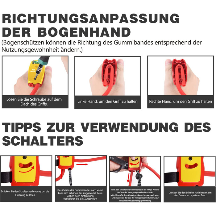 Тренажер для стрільби з лука Elong — силовий розтяжний тренажер для рекурсивних та складних луків, жовтий