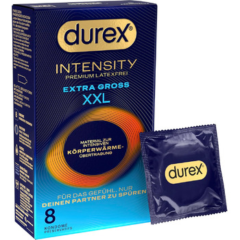 Презервативи Durex Intensity XXL, ультратонкі, без латексу, 8 шт