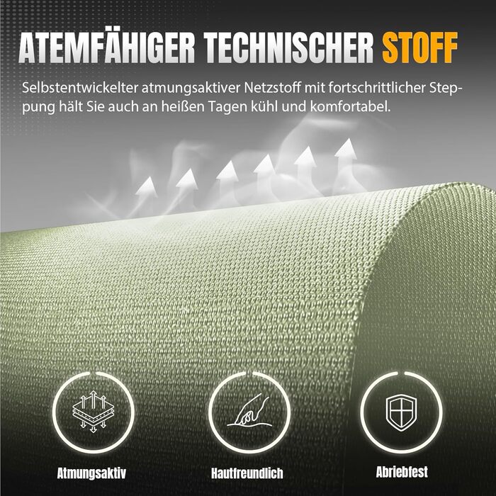 Ігрове крісло GTPLAYER, Геймерське крісло, Дихаюче офісне крісло з високоякісної тканини, Ергономічне крісло для ПК, Регульоване та поворотне робоче крісло 150 кг, Зелене