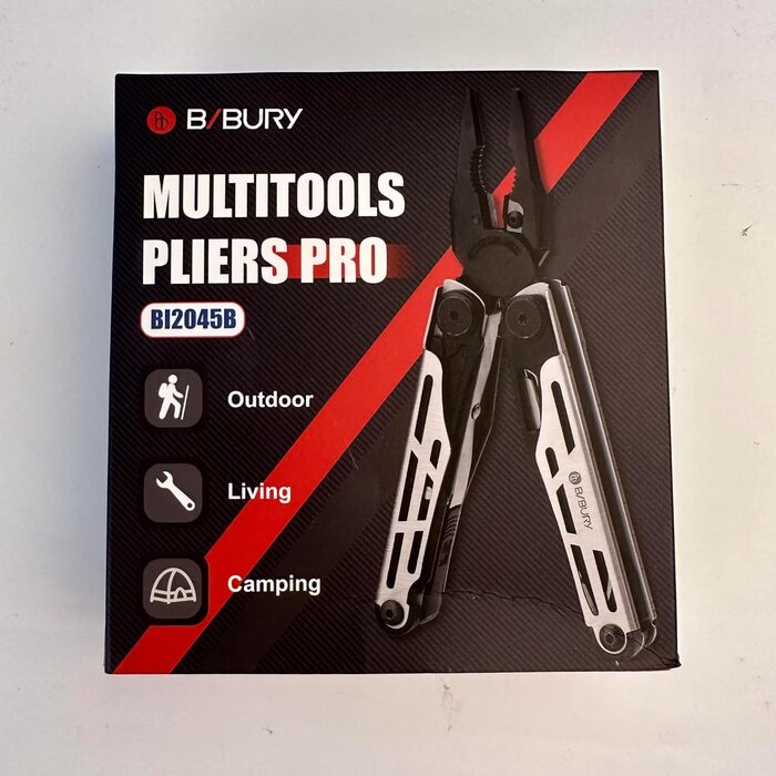 Подарунок для чоловіків, мультитули BIBURY, складні плоскогубці Outdoor Multi Tool з покращеними ножицями та викруткою, мультитули