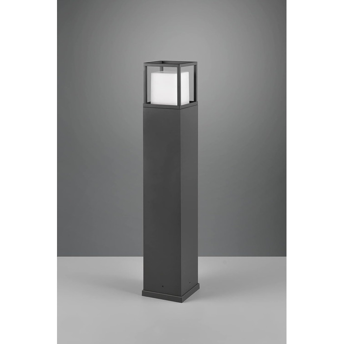 Світильник садовий LED Trio Witham 477860142, антрацитовий метал, білий пластик, 14.5 Вт, регульована колірна температура, висота 80 см