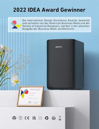 Міні-холодильник AstroAI 2 в 1, 6-літровий холодильник / 8 банок з функцією охолодження та підігріву, розетка 12В / 220В для автом