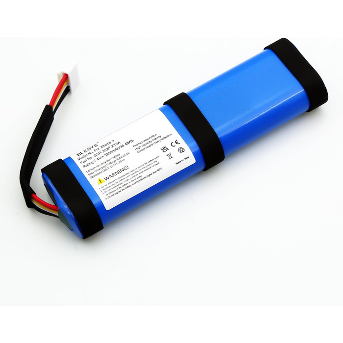 Акумулятор BLESYS для JBL Xtreme 3-го покоління, 7.4V літій-іонний акумулятор GSP-2S2P-XT3A для Bluetooth-колонки JBL Xtreme 3