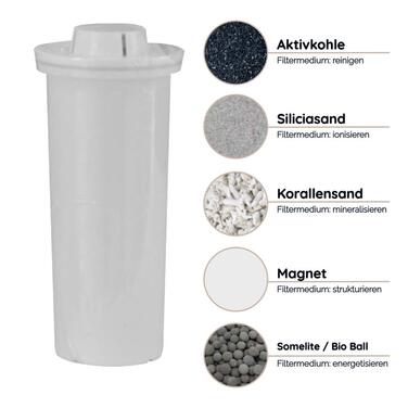 Біомінеральний фільтр для води Waterman Mini від Waters Korea I мобільний фільтр для питної води без бісфенолу А для лужної іонізованої та багатої мінералами питної води