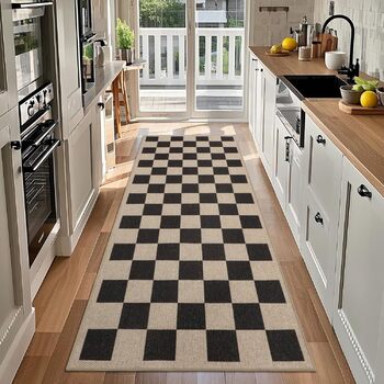 Тканий килимовий килим для передпокою, нековзний, 80x200 см, килимок для кухні, який можна прати, сучасна доріжка для передпокою, килимова доріжка, кухонна доріжка, килим для передпокою, килим для кухні, входу, вітальні, коридору, 80 x 200 см квадрат