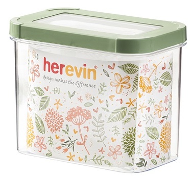 Контейнер HEREVIN Storage Canister-Green-Peach 1.2 л (161212-100) (7077952)