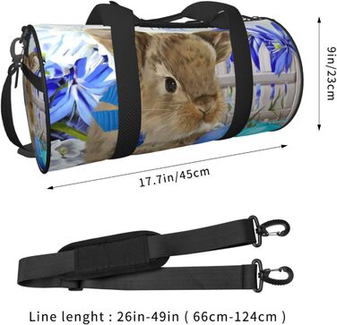 Дорожня сумка-мішок з милим кроликом та великодніми яйцями, спортивна сумка для чоловіків та жінок