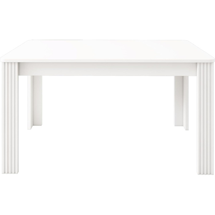 Дерев&39яний обідній стіл Merax, прямокутний обідній стіл, сучасний кухонний стіл для вітальні та їдальні, 116Д x 65Ш x 75В см, білий