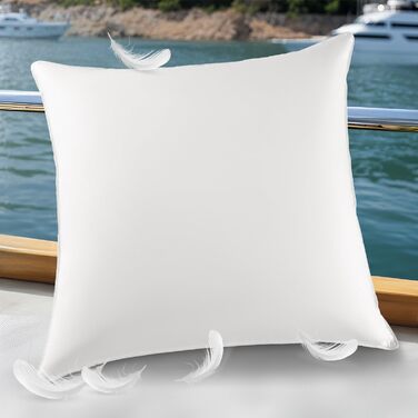 Пухова подушка DEITAS - 3-камерний дизайн для оптимальної підтримки шиї, м&39який та дихаючий чохол зі 100 бавовни, подушка для ліжка ідеально підходить для алергіків та дітей (Біла, 80x80 см ()) Біла 80x80 см ()