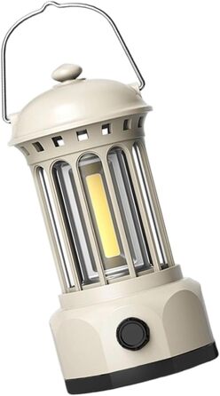 Регульований ретро-кемпінговий ліхтар, вдосконалене освітлення, портативний підвісний світильник, водостійкий, ідеально підходить для активного відпочинку. Ретро-кемпінговий ліхтар, білий.