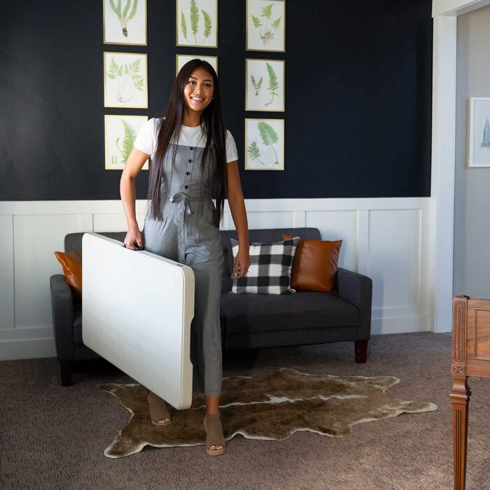 Складаний стіл Lifetime 80387, 1,22 м, регульований, мигдалеподібний