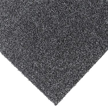Ідеї в текстилі Килимок для вловлювання бруду Aqua Stop - Антрацит, 60x100 см, Килимок для дверей, що миється, з нековзною вініловою основою, без бордюрів, тонкий та абсорбуючий 60 x 100 см Антрацит