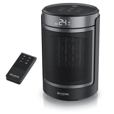 Тепловентилятор з дистанційним керуванням - Режим ECO для енергозберігаючої роботи - Коливання 50 - 2 рівні нагріву - Захист від перегріву та перекидання