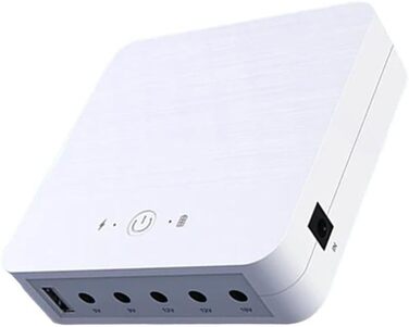 Мобільний UPS джерело безперебійного живлення 13200mAh, резервний акумулятор з виходами 5V/9V/12V/19V для Wi-Fi роутерів, модемів, CCTV камер та систем контролю доступу, портативний блок живлення з захистом від перевантаження