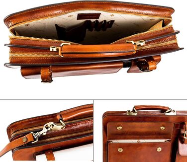 Шкіряна робоча сумка Time Resistance - Шкіряна сумка ручної роботи 15-дюймова сумка для ноутбука офісна сумка сумка для ноутбука д