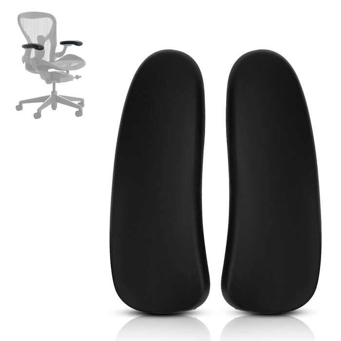 Запасні накладки на підлокітники для крісла Herman Miller Classic Aeron заміна підлокітників офісного крісла, чорні, 1 пара