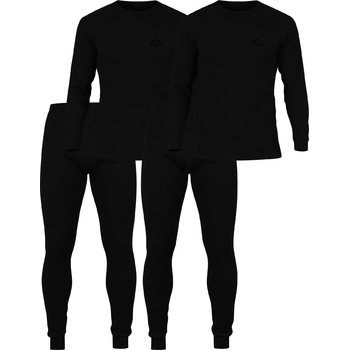 Чоловіча термобілизна - Комплект лижної білизни - Довгі труси та сорочка - Комплект термобілизни 3XL Темно-чорний, 2 шт.