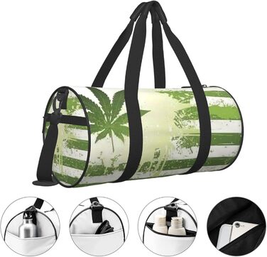 Дорожня сумка-циліндр з квітковим візерунком, спортивна сумка для чоловіків та жінок, сумка-мішок, спортивна сумка