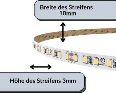Світлодіодна стрічка WW 24v 5m професійна стрічка Самоклеючий затемнюваний теплий білий теплий білий чистий білий Тривалість життя 30 000 годин 3000 кельвінів 120 SMD світлодіодів на метр Чіпсет 2835 5м 3000 Кельвін