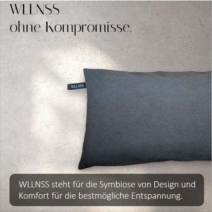 Подушка для сауни 25 x 35 см, яку можна прати, термостійка, виготовлена в ЄС, подушка для голови як опора для шиї - швидковисихаюча подушка, найкраща гігієна сауни - аксесуар для підголівника в сауні