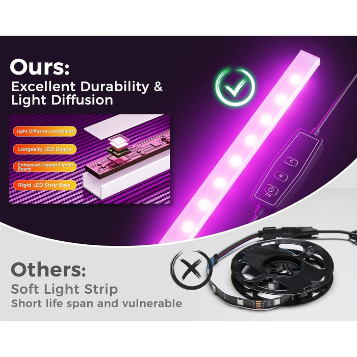 Г-подібний кутовий стіл Garvee, чорний зі світлодіодним освітленням та відсіком, ігровий стіл з підставкою для монітора та бічною кишенею, сучасний комп&39ютерний стіл для домашнього офісу, міцний стіл з полицею, 124x92 см