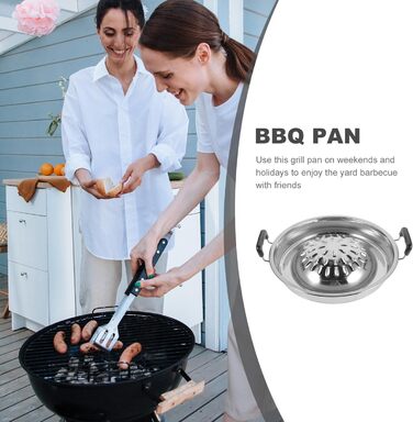 Розкішна тайсько-корейська сковорода-гриль Насадка для гриля Сковорода з нержавіючої сталі Плита з антипригарним покриттям Сковорода для кемпінгу Сковорода-гриль Кругла сковорода-гриль для гриля вдома