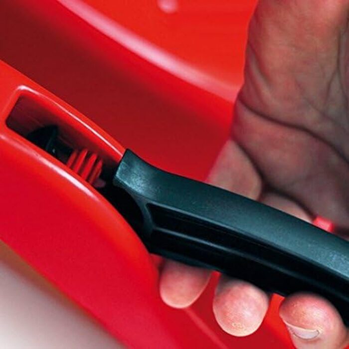 Санки пластикові з гальмами та буксирувальним тросом, сині