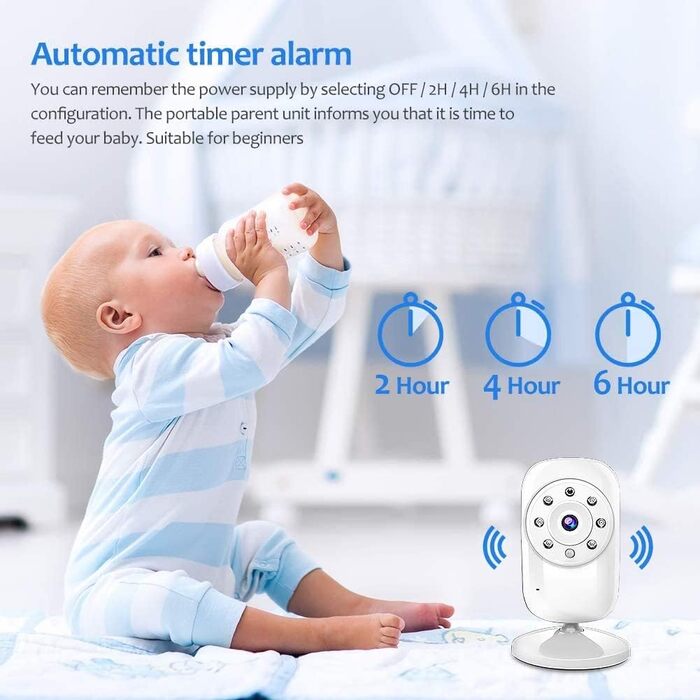 Дитячий телефон Дитяча камера 2,4 ГГц з РК-камерою нічного бачення Цифрове відео високої чіткості та функція двонаправленого внутр