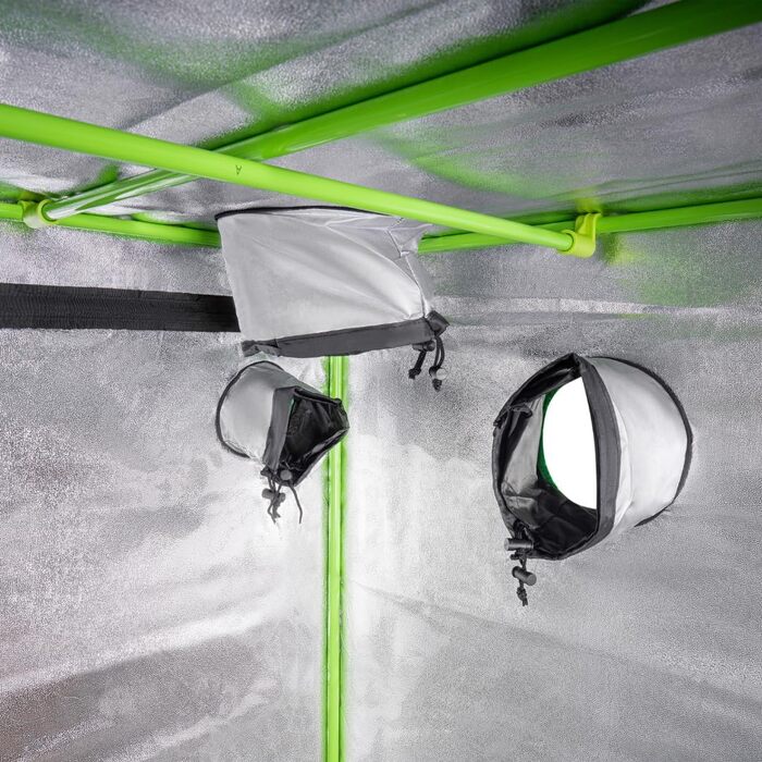 Гроубокс 80x80x180 см Тент для вирощування та розмноження рослин (гідропоніка) Шафа для рослин з Оксфорду 600D та високовідбиваючого мілару Тент для рослин та домашнього вирощування З водонепроникним піддоном