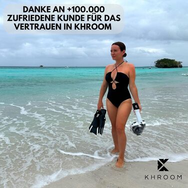 Регульовані короткі ласти Khroom для дорослих, розміри 36-47 Для підводного плавання та плавання - Зроблено в Італії - Преміальні ласти для дайвінгу з сумкою через плече Ласти для плавання, розміри 42-47, сині