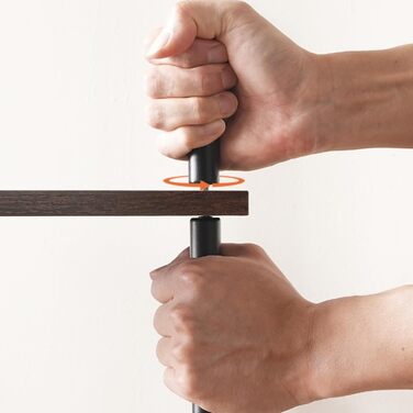 Ярусна книжкова полиця HOOBRO, окремостояча полиця в ретро стилі, полиця для DVD, офісна полиця, відкриті полиці, легке складання, для вітальні, офісу, вінтажний коричневий та чорний EBF165SJ01 38 x 28 x 166,5 см, рустикальний коричневий чорний, 6-