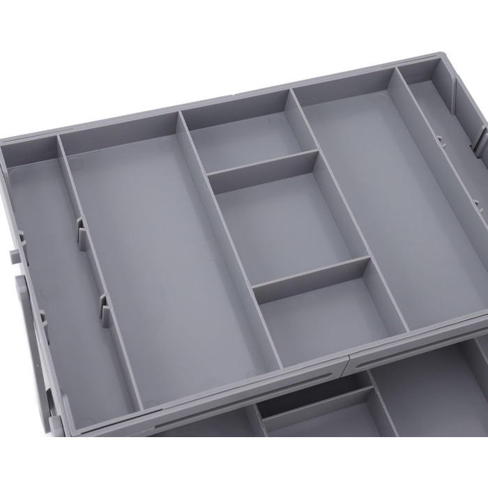 Органайзер для косметики, складаний контейнер різних розмірів, розширюваний настільний лоток для ювелірних виробів, канцелярського приладдя, аксесуарів для волосся, пластиковий (2 яруси) для повсякденного використання