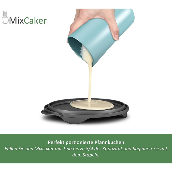 Млинниця MixCaker сумісна з Thermomix TM6, TM5, TM31, Monsieur Cuisine Connect, Trend, Smart, Аксесуари, 6 модулів, Млинці, Млинці, Млинці, Яєчня, Система укладання