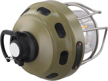 Акумуляторний кемпінговий ліхтар з акумулятором 2000 мАг, тепле/жовте світло, клас захисту IPX3, конструкція з алюмінію, сталі та ABS-пластику, для наметів та використання на свіжому повітрі (зелений)